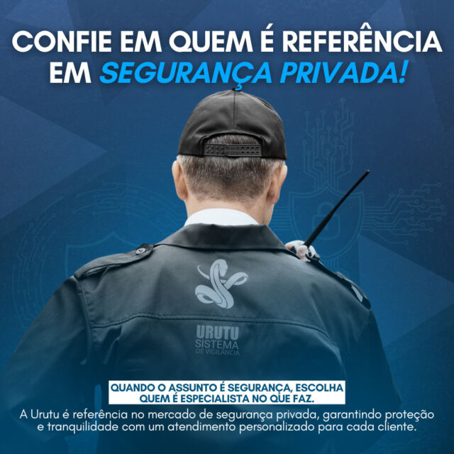 Proteção, confiança e excelência: é isso que oferecemos para que você possa focar no que realmente importa🔐

A Urutu oferece soluções completas, aliando inovação e experiência para proteger o que é seu.

Fale conosco e descubra a melhor forma de proteger o seu patrimônio com qualidade e confiança.

📲 (11) 4306-8501

#Segurança #Vigilância #UrutuSistemaDeSegurançaEVigilância #Proteção #Empresa